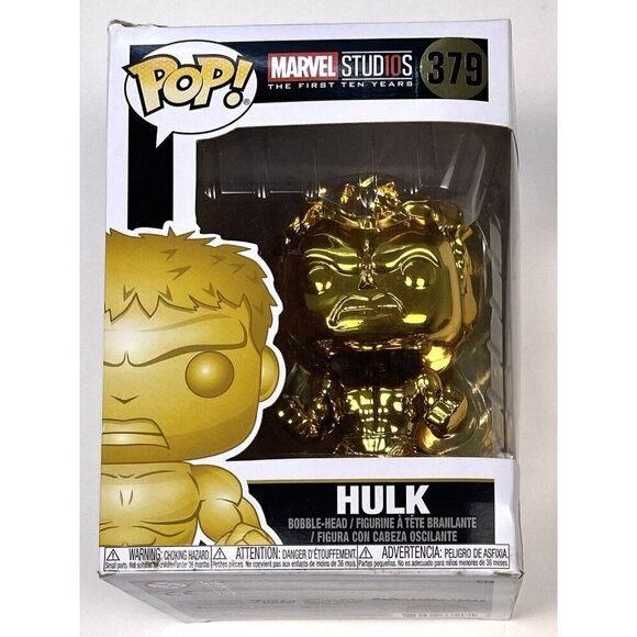 Funko Pop! Vinyl: Marvel Avengers Age of Ultron Gold Chrome HULK #379 NIP NEW - Picture 1 of 6